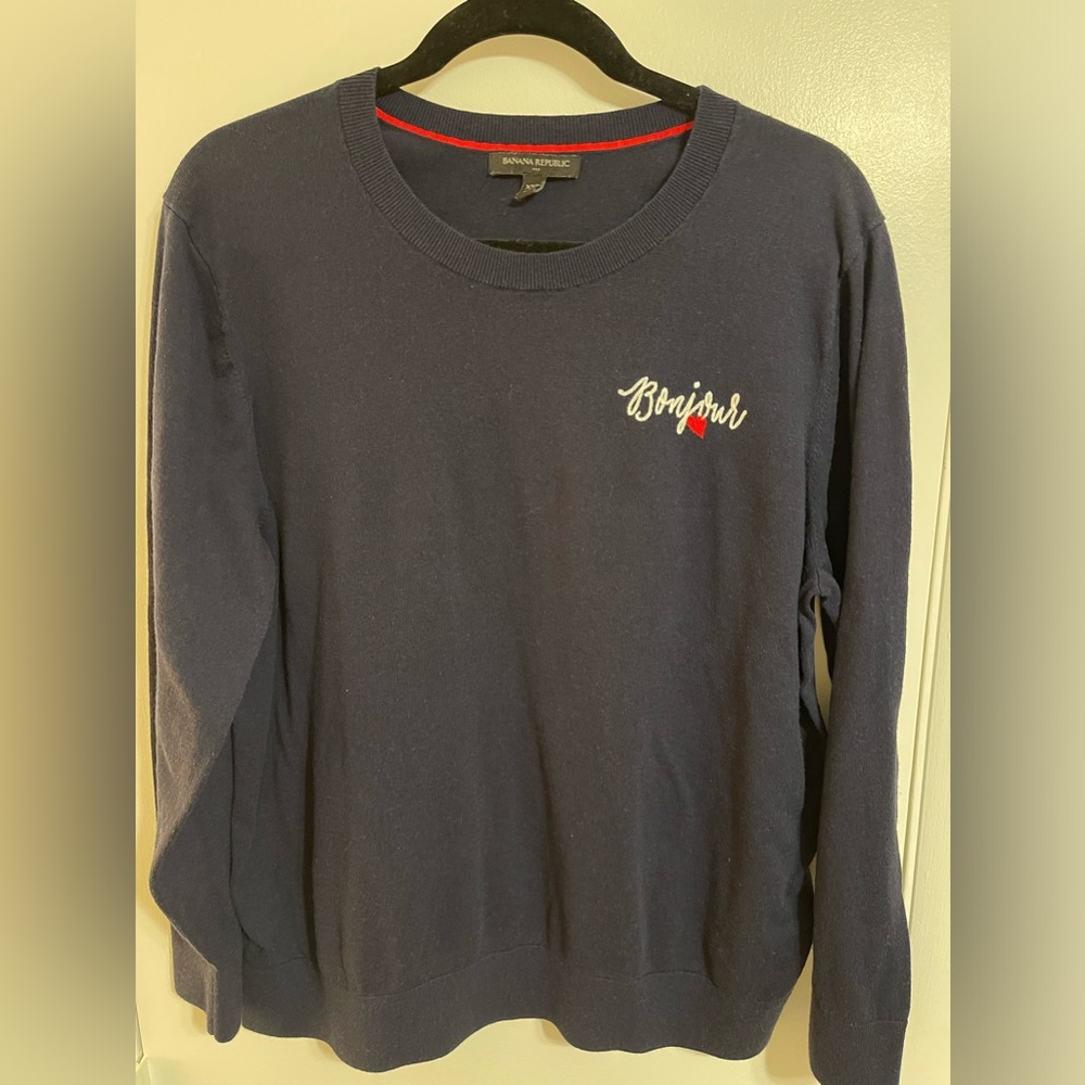Bonjour Navy Sweater